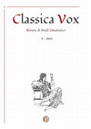 Research paper thumbnail of D. Siragusa, "Interventi di Parrasio sul testo degli scolii alle Nemee di Pindaro", <<Classica Vox>> 5 (2023), 153-159