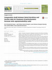 Research paper thumbnail of Comparative study between lateral decubitus and traction table for treatment of pertrochanteric fractures with cephalomedullary nails