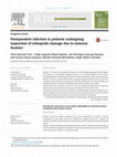 Research paper thumbnail of Postoperative infection in patients undergoing inspection of orthopedic damage due to external fixation