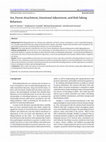 Research paper thumbnail of Sex, Parent Attachment, Emotional Adjustment, and Risk-Taking Behaviors