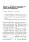 Research paper thumbnail of Determination of Trace Metals in Geological Samples by Atomic Absorption Spectrophotometry after Preconcentration by Aspergillus niger Immobilized on Sepiolite