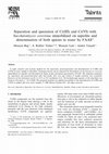 Research paper thumbnail of Separation and speciation of Cr(III) and Cr(VI) with Saccharomyces cerevisiae immobilized on sepiolite and determination of both species in water by FAAS