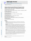 Research paper thumbnail of Telephone-Based Cognitive-Behavioral Therapy for Latino Patients Living in Rural Areas: A Randomized Pilot Study