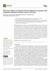 Research paper thumbnail of Anticancer Effects of Propolis Extracts Obtained Using the Cold Separation Method on Breast Cancer Cell Lines