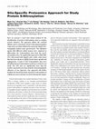 Research paper thumbnail of Site-Specific Proteomics Approach for Study Protein S-Nitrosylation