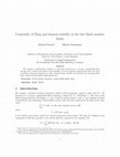 Research paper thumbnail of Continuity of Drag and domain stability in the low Mach number limit