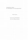 Research paper thumbnail of Asymptotische Analysis mit Anwendungen in der Strömungsmechanik