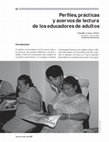 Research paper thumbnail of Perfiles, prácticas y acervos de lectura de los educadores de adultos