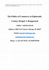 Research paper thumbnail of The Politics of Commerce in Eighteenth-Century Bengal: A Reappraisal