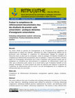 Research paper thumbnail of Évaluer La Compétence De Référencement Documentaire Chez Des Étudiants De Premier Cycle Universitaire : Pratiques Déclarées D’Enseignants Universitaires