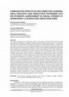 Research paper thumbnail of COMPARATIVE EFFECTS OF SELF DIRECTED LEARNING (SDL) STRATEGY AND SIMULATION TECHNIQUE (ST) ON STUDENTS ACHIEVEMENT IN SOCIAL STUDIES AT UPPER BASIC 11 IN KOGI EAST EDUCATION ZONE