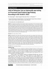 Research paper thumbnail of Limit of Detection Test on Salmonella spp testing on Processed Food Products Egg Pindang According to ISO 16140-3: 2021