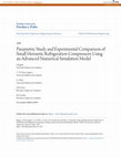 Research paper thumbnail of Parametric Study and Experimental Comparison of Small Hermetic Refrigeration Compressors Using an Advanced Numerical Simulation Model