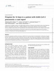 Research paper thumbnail of Priapism for 10 days in a patient with SARS-CoV-2 pneumonia: a case report