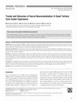 Research paper thumbnail of Trends and Outcomes of Sacral Neuromodulation: A Saudi Tertiary Care Center Experience