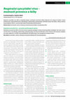 Research paper thumbnail of Respirační syncytiální virus - možnosti prevence a léčby