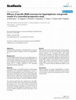 Research paper thumbnail of Efficacy of specific SEAS exercises for hyperkyphosis: end-growth results of a controlled prospective study