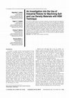 Research paper thumbnail of An Investigation into the Use of Industrial Robots for Machining Soft and Low Density Materials with HSM Technique