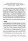 Research paper thumbnail of Sustainable consumption and population dynamics in Brazil