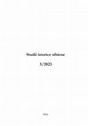 Research paper thumbnail of Studii istorice sibiene 3-2023