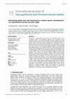 Research paper thumbnail of Evaluating safety and risk awareness in contact sports: development of a quantitative survey for elite rugby