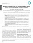 Research paper thumbnail of Healthcare accessibility in the rural plains (terai) of Nepal: physical factors and associated attitudes of the local population