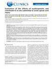 Research paper thumbnail of Evaluation of the effects of erythropoietin and interleukin-6 in rats submitted to acute spinal cord injury