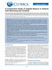 Research paper thumbnail of A Comparative Study of Sagittal Balance in Patients with Neuromuscular Scoliosis