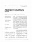 Research paper thumbnail of The prevalence and severity of early childhood caries in preschool children in the Federation of Bosnia and Herzegovina