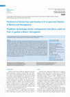 Research paper thumbnail of Predictors of Dental Fear and Anxiety in 9-12-year-old Children in Bosnia and Herzegovina