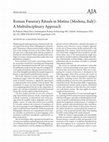 Research paper thumbnail of Review - Federica Riso - Roman Funerary Rituals in Mutina (Modena, Italy): A Multidisciplinary Approach