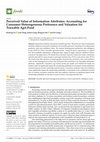 Research paper thumbnail of Perceived Value of Information Attributes: Accounting for Consumer Heterogeneous Preference and Valuation for Traceable Agri-Food