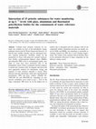 Research paper thumbnail of Interaction of 15 priority substances for water monitoring at ng L−1 levels with glass, aluminium and fluorinated polyethylene bottles for the containment of water reference materials