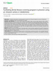 Research paper thumbnail of Facilitating dental disease screening program in prisoners using an intraoral camera in teledentistry