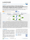 Research paper thumbnail of Synthesis and Characterization of Alkoxysilane-Bearing Photoreversible Cinnamic Side Groups: A Promising Building-Block for the Design of Multifunctional Silica Nanoparticles