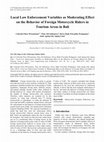 Research paper thumbnail of Local Law Enforcement Variables as Moderating Effect on the Behavior of Foreign Motorcycle Riders in Tourism Areas in Bali