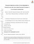 Research paper thumbnail of Therapeutic implications and role of serum sphingolipids on psoriasis severity after narrow band ultraviolet B treatment: A cross sectional controlled study