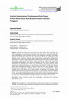 Research paper thumbnail of Analisis Keberlanjutan Pembangunan Kota Tepian Pantai (Studi Kasus: Kota Baubau Provinsi Sulawesi Tenggara)