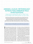 Research paper thumbnail of Aerosol–Cloud–Meteorology Interaction Airborne Field Investigations: Using Lessons Learned from the U.S. West Coast in the Design of ACTIVATE off the U.S. East Coast