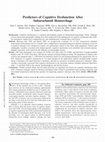 Research paper thumbnail of Predictors of Cognitive Dysfunction After Subarachnoid Hemorrhage