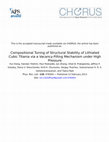 Research paper thumbnail of Compositional Tuning of Structural Stability of Lithiated Cubic Titania via a Vacancy-Filling Mechanism under High Pressure