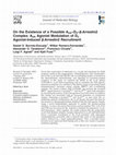 Research paper thumbnail of On the Existence of a Possible A2A–D2–β-Arrestin2 Complex: A2A Agonist Modulation of D2 Agonist-Induced β-Arrestin2 Recruitment