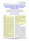 Research paper thumbnail of Risk Assessment of Type 2 Diabetes Mellitus Using the American Diabetes Association (ADA) Diabetes Risk Test in Residents of Bah Bolon Village, Simalungun District