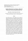 Research paper thumbnail of Quality of Dehydrated Carrot Shreds as Affected by Partial Juice Extraction through Hydraulic Press