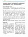 Research paper thumbnail of Mutualism influences species distribution predictions for a bromeliad-breeding anuran under climate change