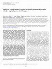 Research paper thumbnail of The Role of Personal Identity on Positive and Negative Symptoms in Psychosis: A Study Using the Repertory Grid Technique