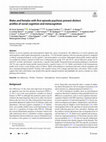 Research paper thumbnail of Males and females with first episode psychosis present distinct profiles of social cognition and metacognition