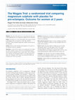 Research paper thumbnail of The Magpie Trial: a randomised trial comparing magnesium sulphate with placebo for pre‐eclampsia. Outcome for women at 2 years