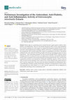 Research paper thumbnail of Preliminary Investigation of the Antioxidant, Anti-Diabetic, and Anti-Inflammatory Activity of Enteromorpha intestinalis Extracts