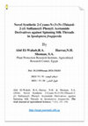 Research paper thumbnail of Novel Synthetic 2-Cyano-N-(3-(N-(Thiazol-2-yl) Sulfamoyl) Phenyl) Acetamide Derivatives against Spinning Silk Threads in Spodoptera frugiperda